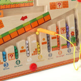 Wooden Magnetic Maze Board, Super Mario Theme