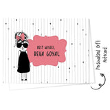 Personalised Gift Notecard - Camera Girl