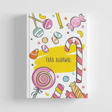 Hard Bound A5 Notebook - Candy Land
