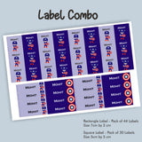 Label Combo -Captain America