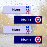 Waterproof Labels - Captain America