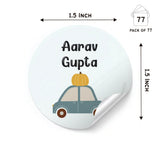 Round water proof label - Car
