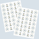 Round water proof label - Car