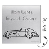 Silver Gift Tag - Car