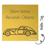 Golden Gift Tag - Car