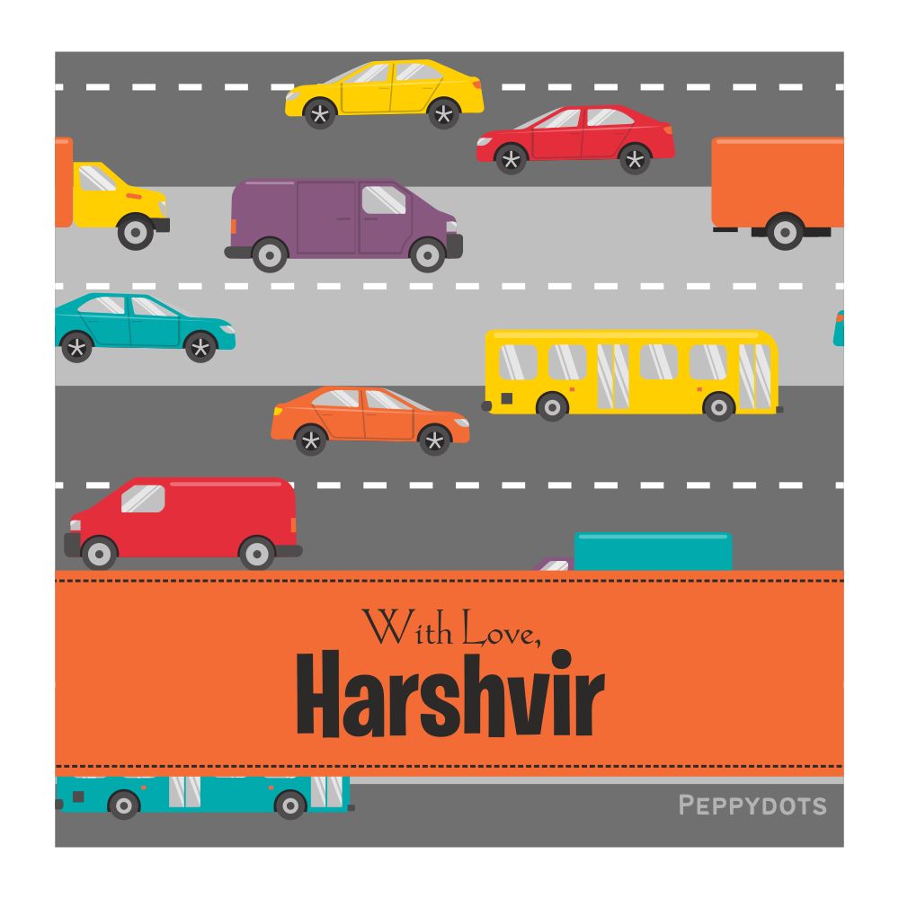 Gift Tag - Car On Road