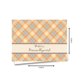 Personalised Gift Notecard - Checks