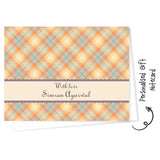 Personalised Gift Notecard - Checks