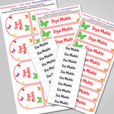 Camping Labels Pack - Colorflies