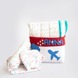 Doodle Rain- Organic Bedding Gift Basket