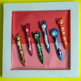 Animal Stick Crayons - Marbled Set of 6 / 12