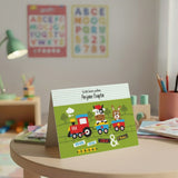 Personalised Gift Notecard - Cow & Rabbit