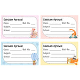 School Book Label - Cute Animals