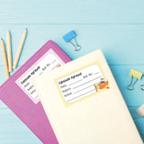 School Book Label - Cute Animals