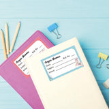 School Book Label - Cute Llama