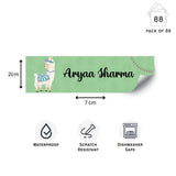 Waterproof Labels - Cute Llama