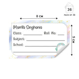 School Book Label - Cute Mermaid