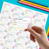 School Book Label - Cute Mermaid