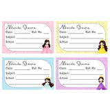 School Book Label - Cute Princess