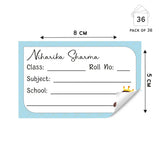 School Book Label - Cute Princess