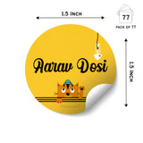 Round Water Proof Labels - Cute cat