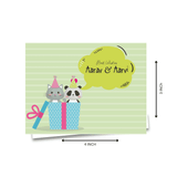 Personalised Gift notecard -Cute cat