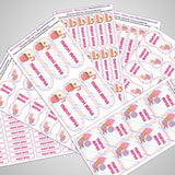 Cute Ice Cream Name Label