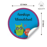 Round Water Proof Labels -Cute owls