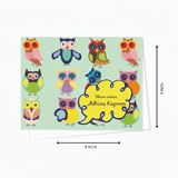 Personalised Gift Notecard - Cute Owls