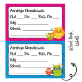 School Book Label - Cute Owls
