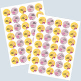 Round water proof label - Cute Princess