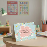 Personalised Gift Notecard - Cute Unicorn