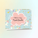 Personalised Gift Notecard - Cute Unicorn
