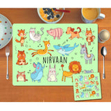 Mat Coaster Set - Cute Animals