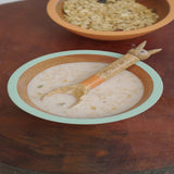 Wooden Bowl with a Rattle spoon