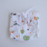 Orange Hearts - Doodle Dry Nappies (Set of 2)