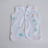 Red Hearts - Doodle Baby Vests (Set of 2)