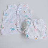 Red Hearts - Everyday Essentials Nappy & Vest (Set of 4)