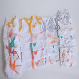 Hearts & Colours Basket- Everyday Essentials Nappy & Vest (Set of 20)