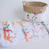 Hearts & Colours Basket- Everyday Essentials Nappy & Vest (Set of 20)