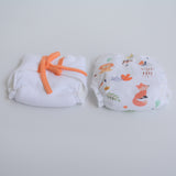 Orange Hearts - Doodle Dry Nappies (Set of 2)