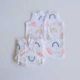 Peach Hearts - Everyday Essentials Nappy & Vest (Set of 4)