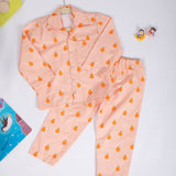 Cotton Nightsuit- Orange Pears