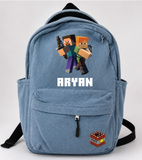 Denim Backpack - Minecraft