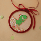 Glitter Shake Ornament - Dino