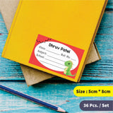 Personalized School Book Labels - Dino World