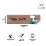 Waterproof Labels - Dino Colors