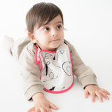 Doodle Arrows - Reversible Bib & Burpy Cloth Set