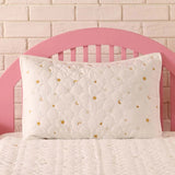 Dream A Little Dream Baby White Quilted Pillow