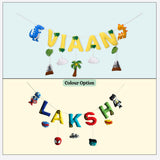 Junior Dinoland Delights Personalised Name Bunting